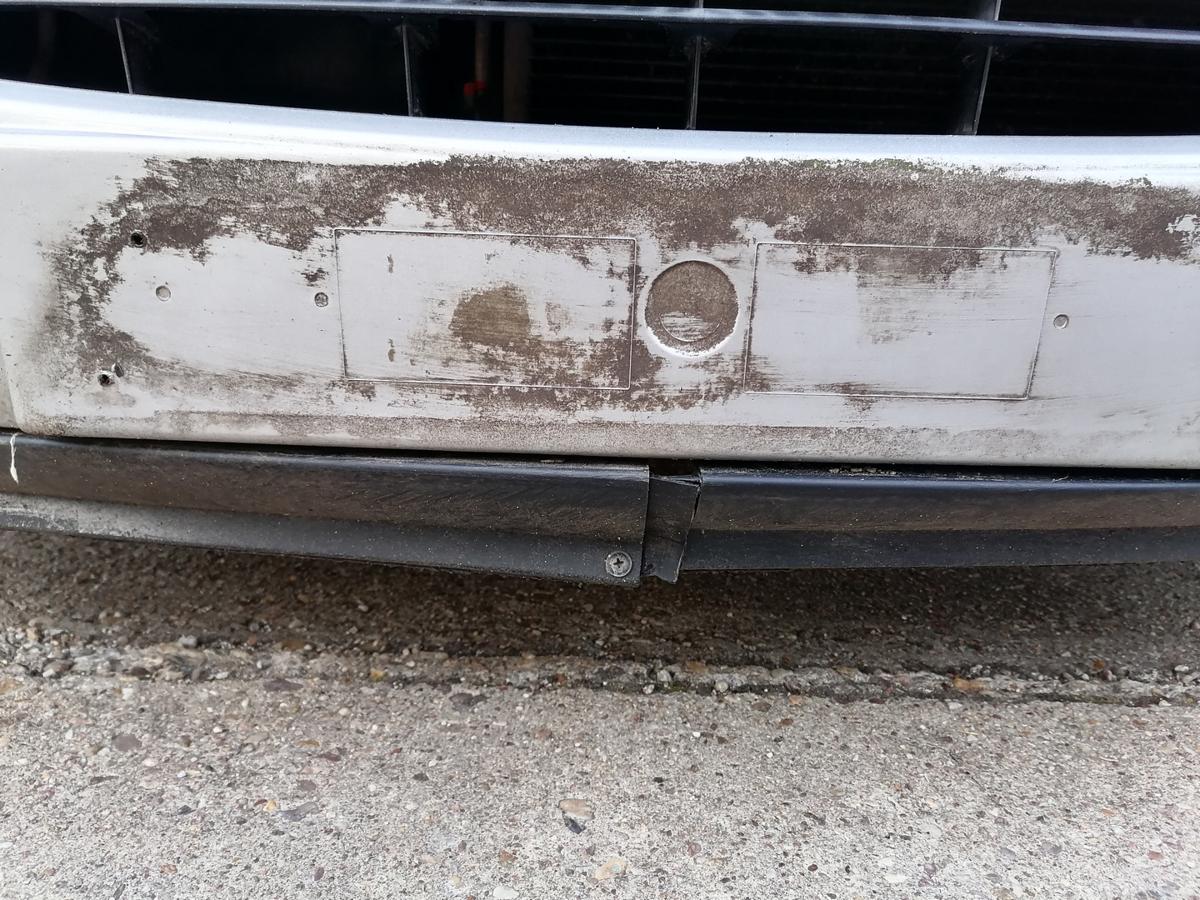 Peugeot 207 original Sto&szlig;stange Stossf&auml;nger vorn EZR Aluminium Grau Bj.2007